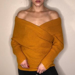 Mustard knit sweater